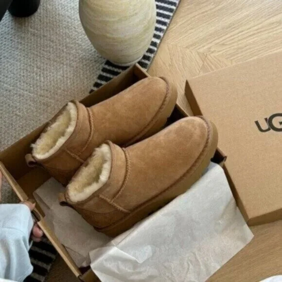 UGG Classic Ultra Mini Boots chestnut - Picture 2 of 6